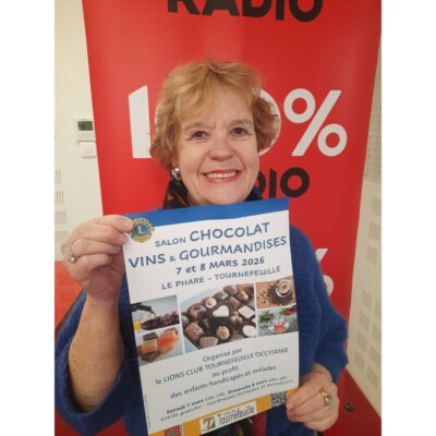 SALON chocolat vins et gourmandises- Magali du lions club sur 100%